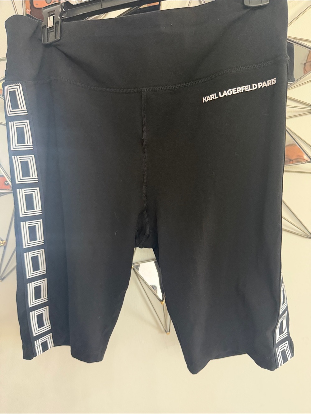 Karl Lagerfeld Black Logo Crewneck Top